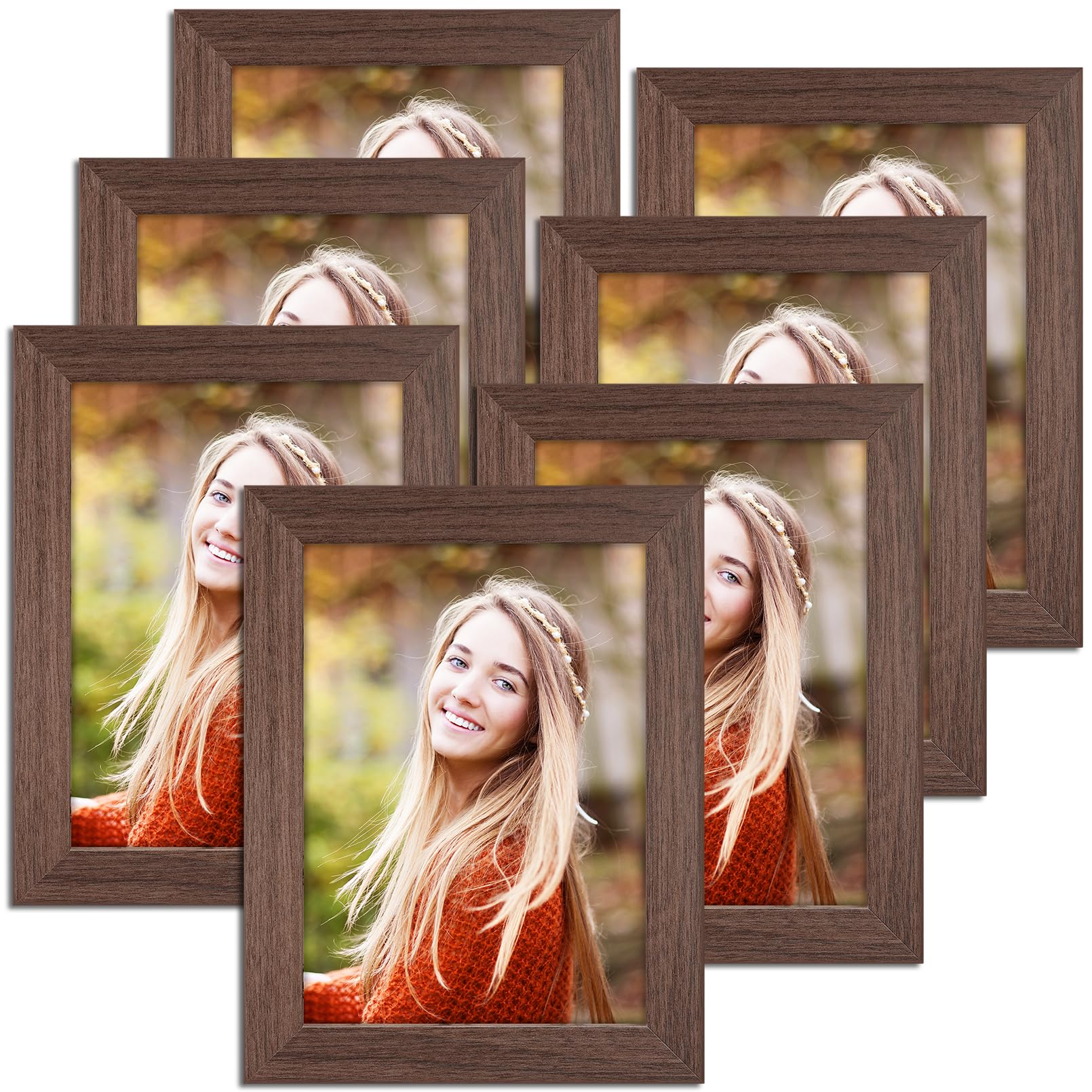 Amazon.com - IJRPLM Picture Frame Set of 7,7.5x9.5 inch Wood